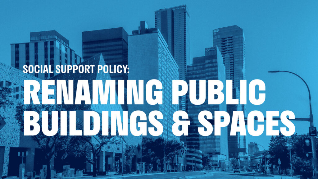 Renaming Public Spaces and Buildings – Sohi